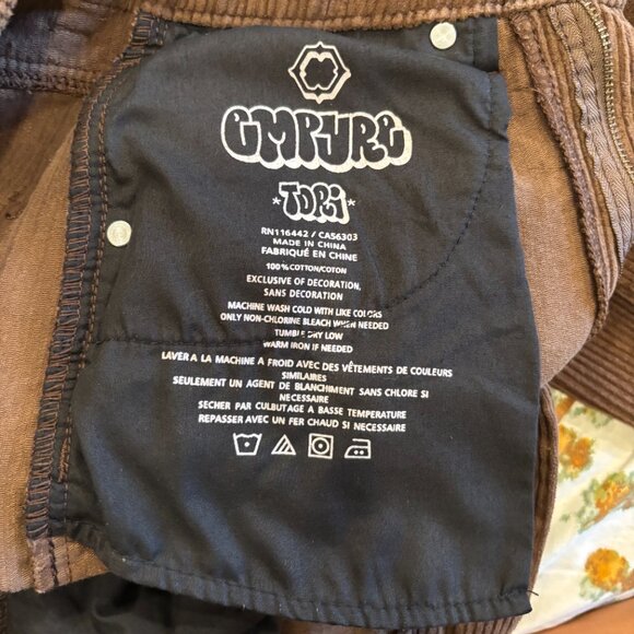 Empyre "Tori" size 0 brown corduroy pants - Picture 3 of 4
